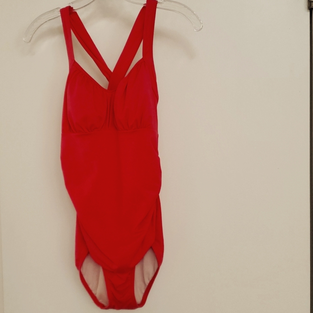 Lands End coral size 6C 1 piece  swimsuit 🩱 v. good condition